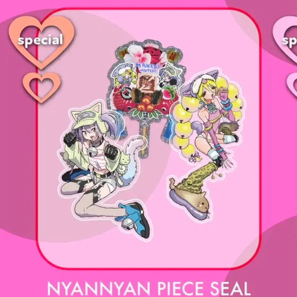 [BUNJANG] NyanNyan Pop-up Sticker Set / 마리부님 사리님 팝업 NyanNyan 조각 스티커 세트