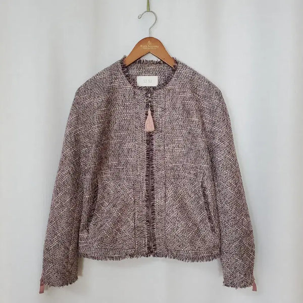 [BUNJANG] SJSJ Tweed Jacket Lavender Size 55 / 한섬 SJSJ 트위드자켓 55