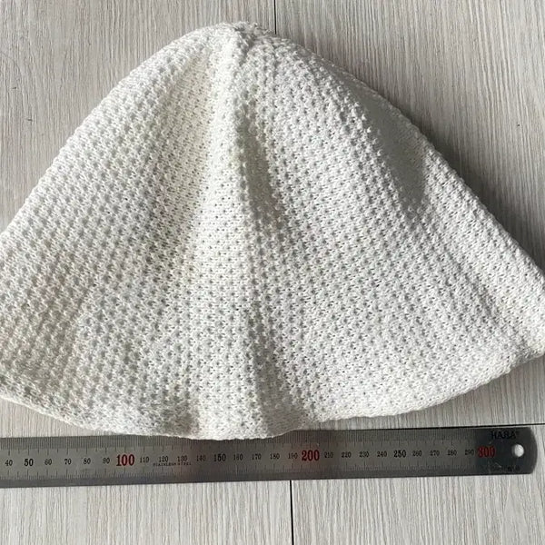 [BUNJANG] Ivory Knit Bucket Hat / 니트 벙거지모자