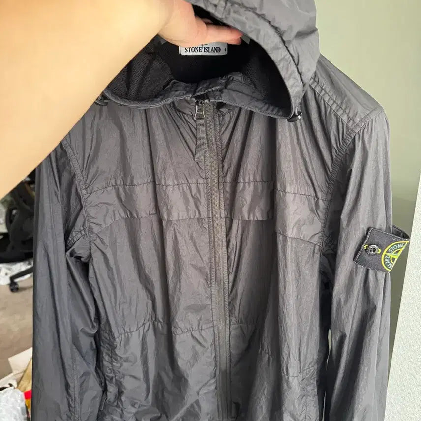 [BUNJANG] Stone Island 24ss Crinkle Labs Jacket Black / 24ss 스톤아일랜드 크링클랩스 자켓 S 블랙