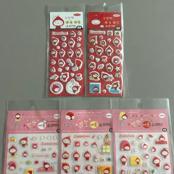 [BUNJANG] Zkinz Skinz Sticker 4-Piece Bundle Set / 고전 즈킨짱 스티커 4종 세트(일괄)