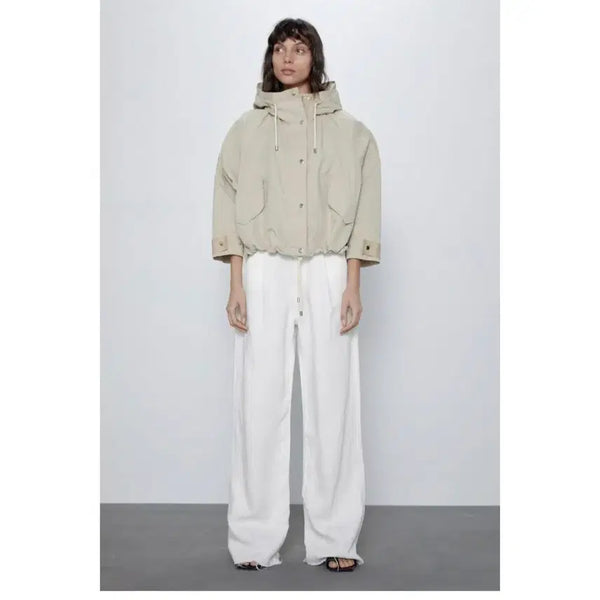 [BUNJANG] ZARA Oversized Drop Shoulder Hoodie Jacket / ZARA 자라 간절기 오버핏 후드집업 자켓
