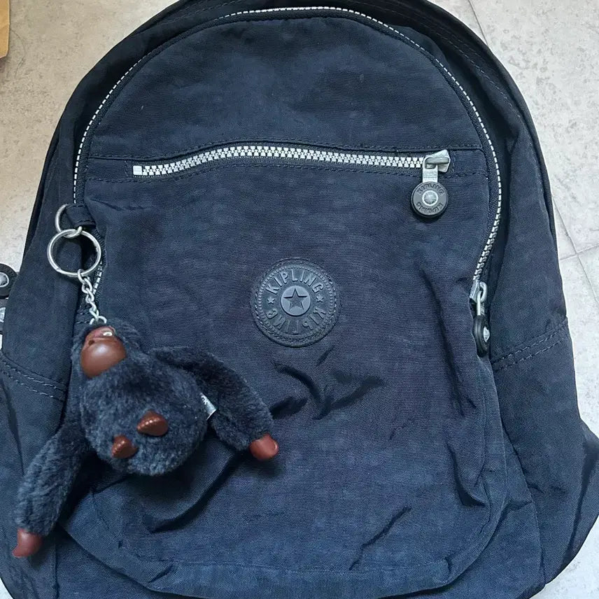 [BUNJANG] Kipling Mini Backpack Navy / 키플링 백팩 미니 네이비