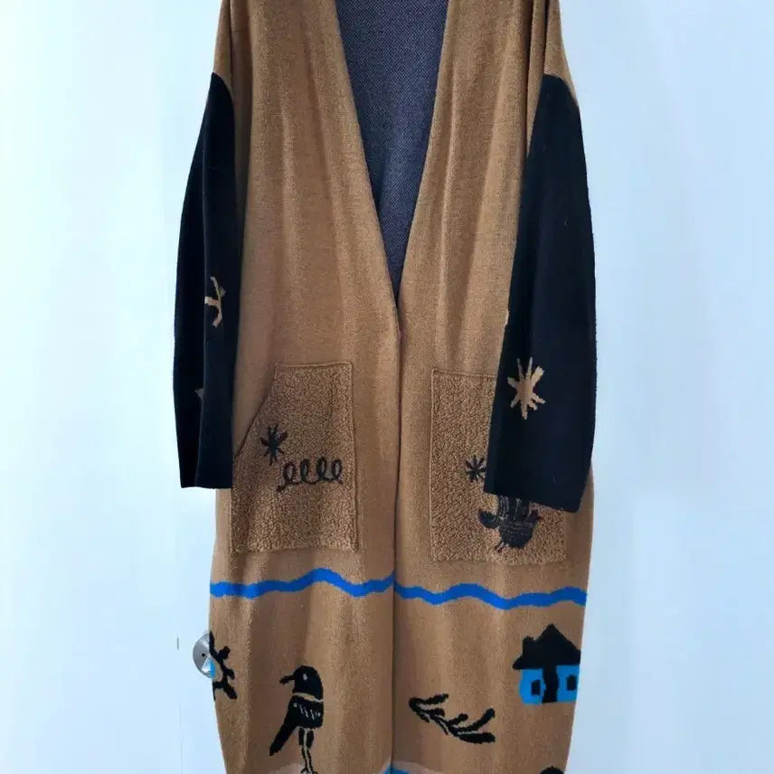 [BUNJANG] Benetton Long Cardigan Coat / 베네통 롱가디건코트