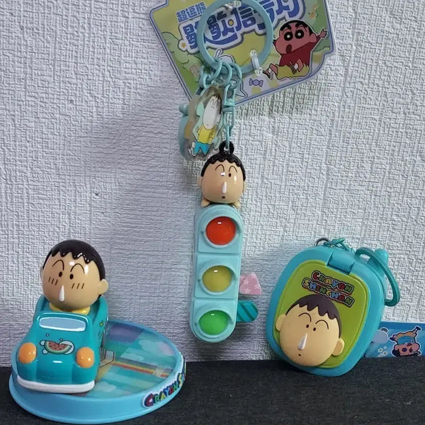[BUNJANG] Crayon Shin-chan 3-Piece Keychain Set / 맹구   3개