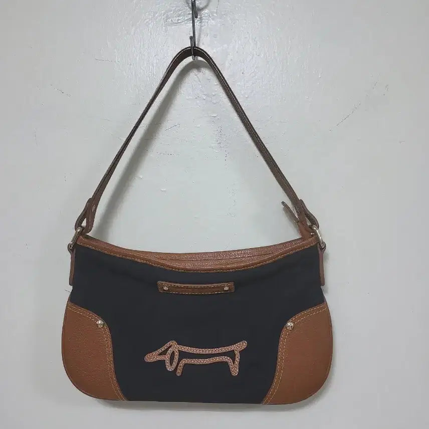 [BUNJANG] Louis Castel Dachshund Shoulder Bag / 루이까스텔 브라운 닥스훈트 숄더백.260910