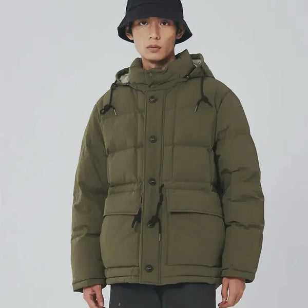 [BUNJANG] Uniform Bridge Karakoram Down Padding Jacket (Khaki, L) / 유니폼브릿지 카라코람 다운 패딩 새상품