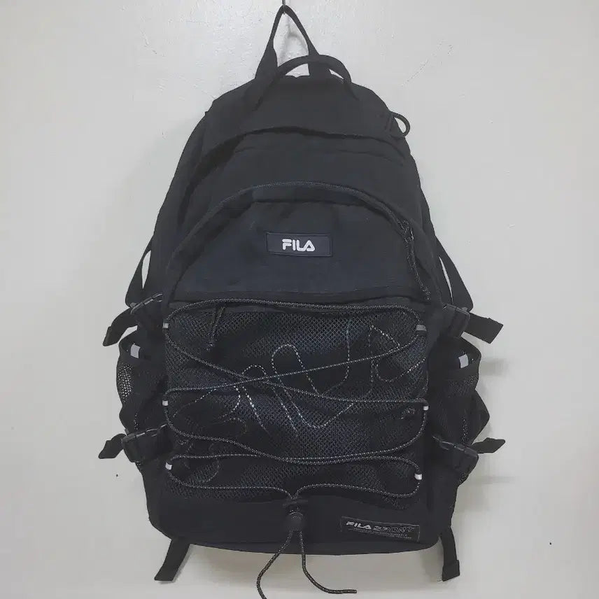 [BUNJANG] Fila Black Backpack / 휠라 백팩 검정색.260910