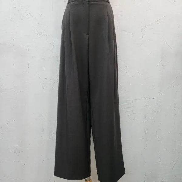 [BUNJANG] Dark Gray Wide Leg Pants / 와이드 팬츠 짙은 회색