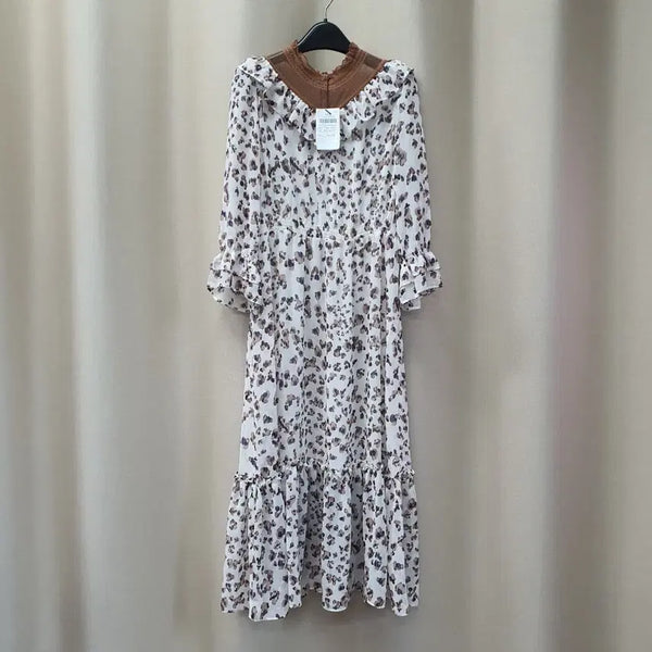 [BUNJANG] SI Chiffon Long Dress / SI 씨 쉬폰 롱 원피스