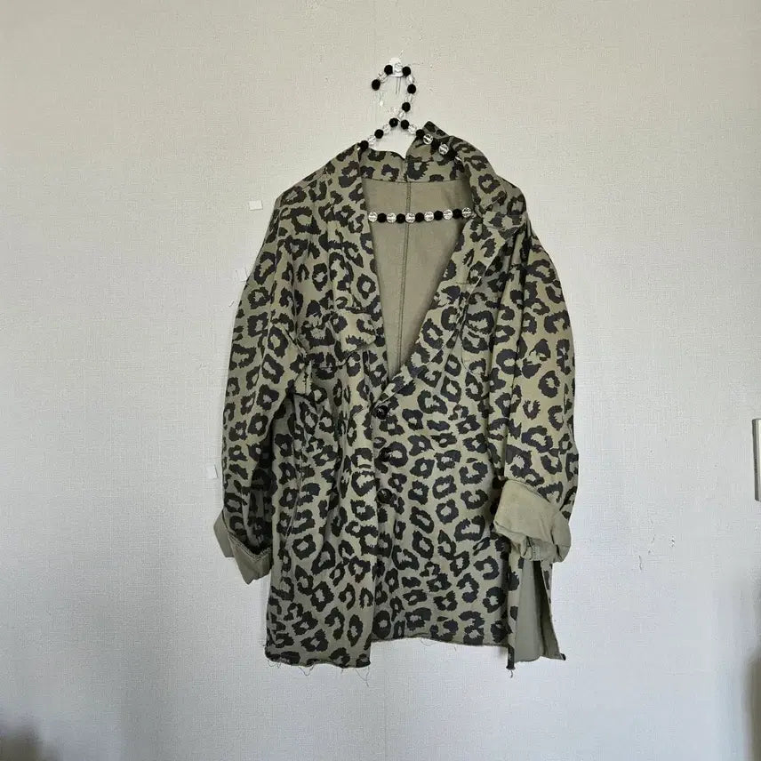 [BUNJANG] Leopard Pattern Jacket / 레오파드 패턴 쟈켓