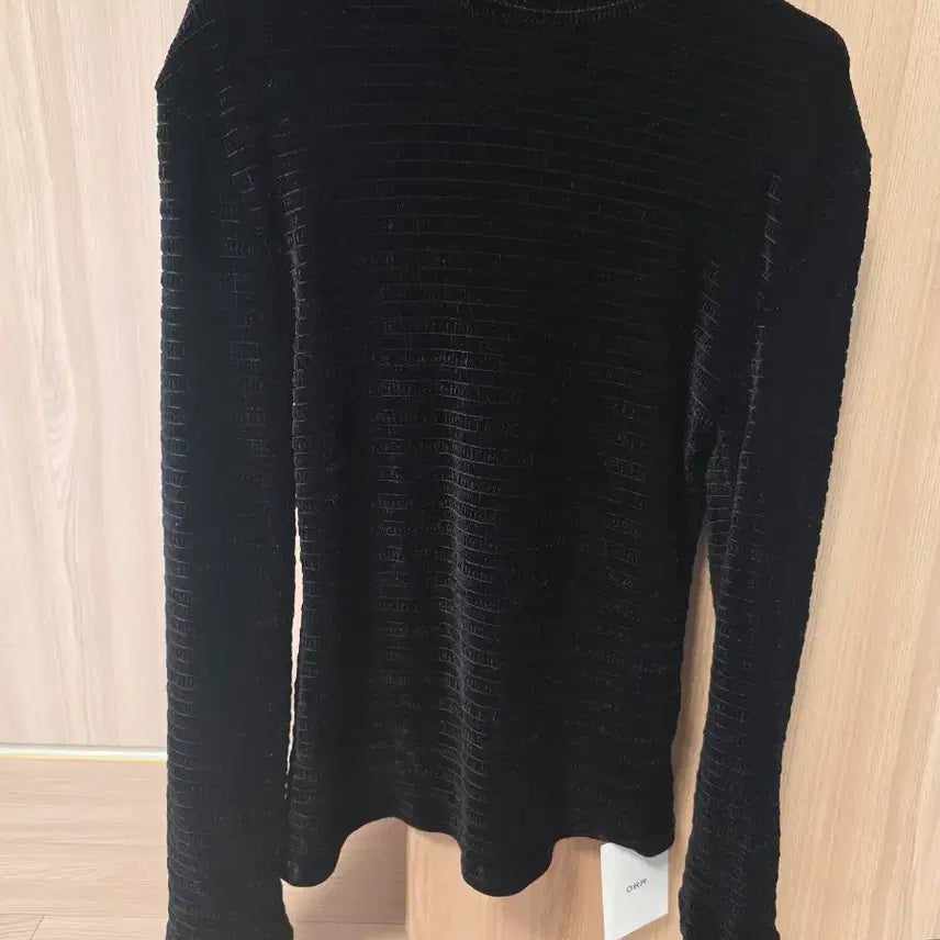 [BUNJANG] ORR Velvet Pullover Sweater (Black, Size M) / (할인)ORR 오르 벌벳 풀오버 M