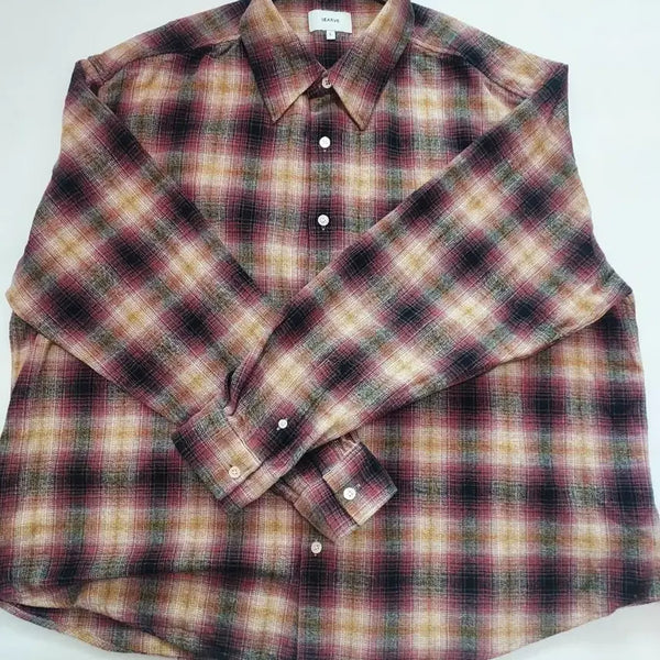 [BUNJANG] LEARVE Overfit Checkered Shirt L / [미착용/오버핏] 르아브(LEARVE) 체크 셔츠 L