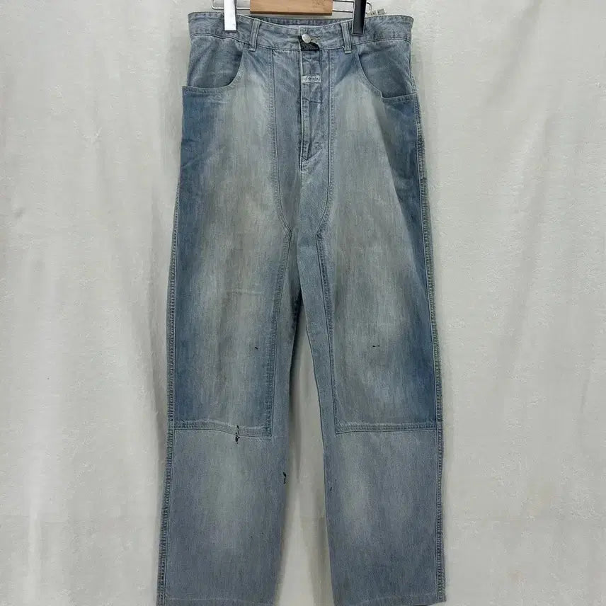 [BUNJANG] Marithe Francois Girbaud Double Knee Paint Denim Pants / [Marithe Francois Girbaud] 마리떼프랑소와저버 더블니 페인트 데님팬츠