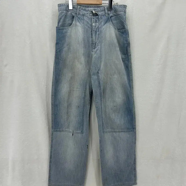 [BUNJANG] Marithe Francois Girbaud Double Knee Paint Denim Pants / [Marithe Francois Girbaud] 마리떼프랑소와저버 더블니 페인트 데님팬츠