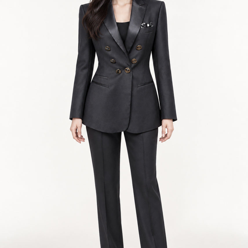 [BUNJANG] SJSJ Wool Tuxedo Long Jacket / SJSJ 울 턱시도 롱자켓 88-98 (착샷O)/호구제샵