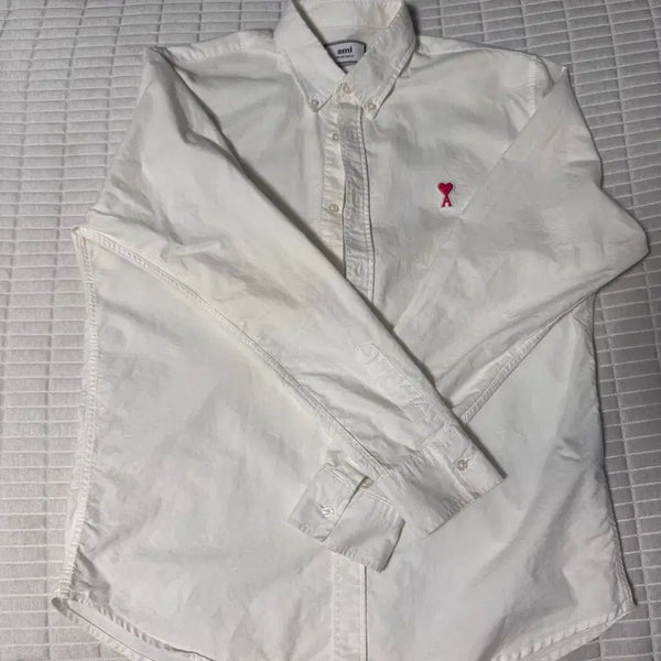 [BUNJANG] AMI White Shirt Medium / 아미 화이트 셔츠 M