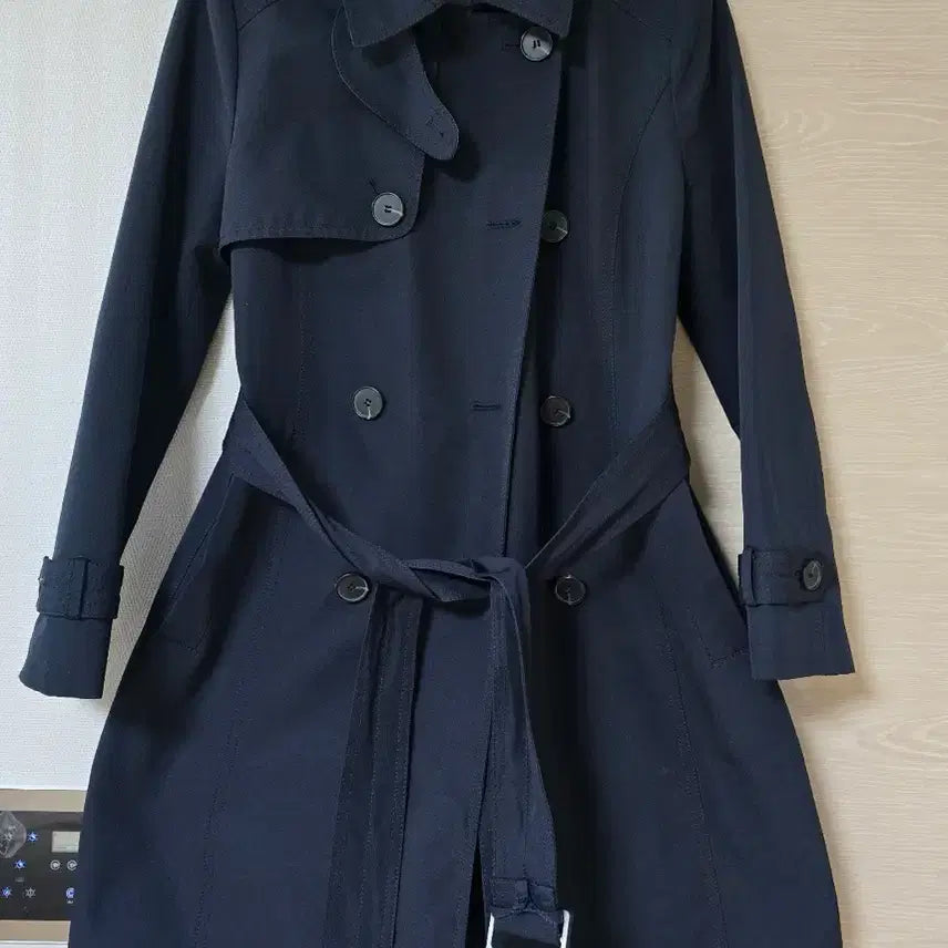[BUNJANG] ROEM Trench Coat Navy Women's Coat / 로엠 트렌치코트 네이비 여성 코트