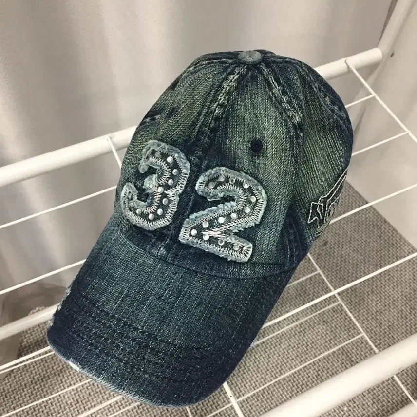 [BUNJANG] Vintage Von Dutch Denim Ball Cap / 빈티지 본더치 데님 볼캡 모리걸히피y2k갸루