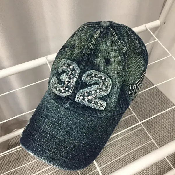 [BUNJANG] Vintage Von Dutch Denim Ball Cap / 빈티지 본더치 데님 볼캡 모리걸히피y2k갸루