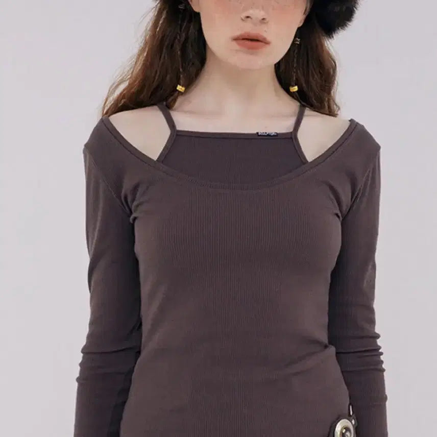 [BUNJANG] Sculptor Layered Long Sleeve Top Black / 스컬프터 레이어드 l/s top 블랙