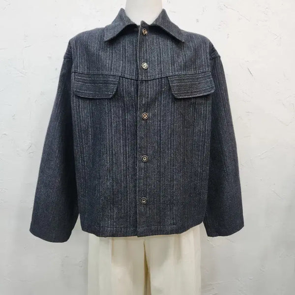 [BUNJANG] Checkered Denim Shirt / 체크  데님셔츠