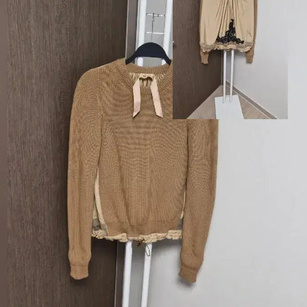 [BUNJANG] N21 Knit Blouse Beige / N21 (40) 니트블라우스 베이지