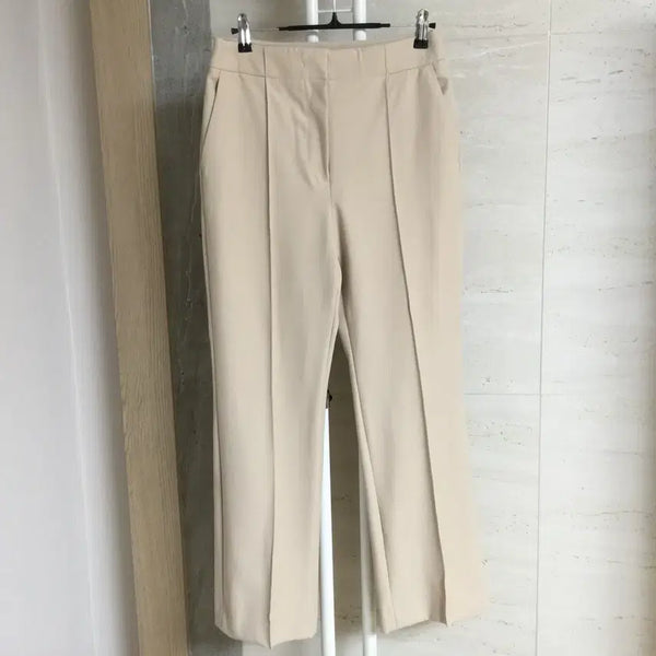 [BUNJANG] OBJET 22 Wide Slacks Pants Beige Size 64 / 오브제 22 와이드 슬랙스 팬츠 64