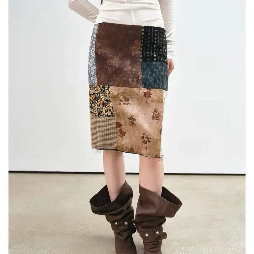 [BUNJANG] Vermo Vintage-Style Midi Skirt / 타오바오 빈티지깔 스커트