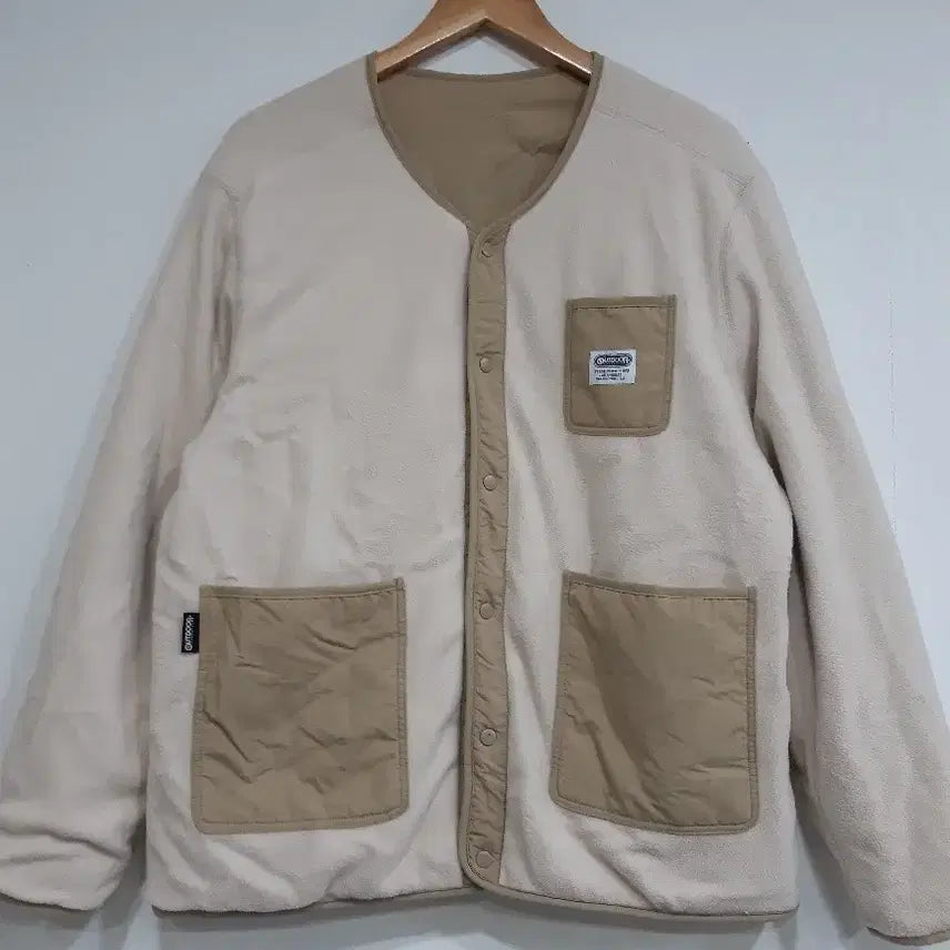 [BUNJANG] Outdoor Fleece Reversible Jacket Beige/Brown / [아웃도어] 플리스 리버서블 양면 베이지/브라운M