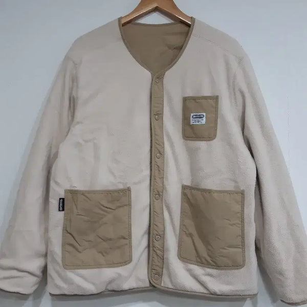 [BUNJANG] Outdoor Fleece Reversible Jacket Beige/Brown / [아웃도어] 플리스 리버서블 양면 베이지/브라운M