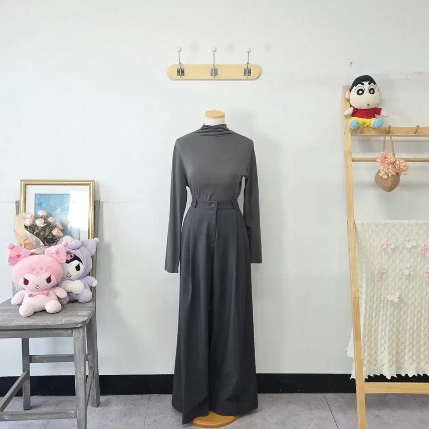 [BUNJANG] ATG Grey Turtleneck / 빈티지 만원샵 ATG 그레이 목폴라