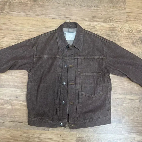 [BUNJANG] Rigaz Denim Jacket Brown / 리가즈 데님자켓 브라운