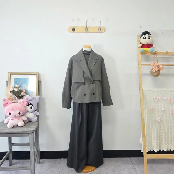 [BUNJANG] Vintage Khaki Simple Jacket / 빈티지 만원샵 카키 심플 자켓