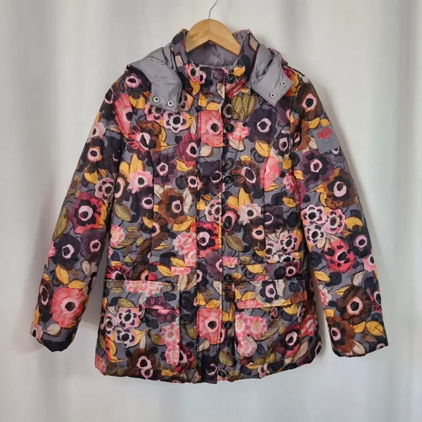 [BUNJANG] Oilily Flower Pattern Reversible Padded Jacket / 오일릴리 플라워 패턴 양면 패딩 자켓