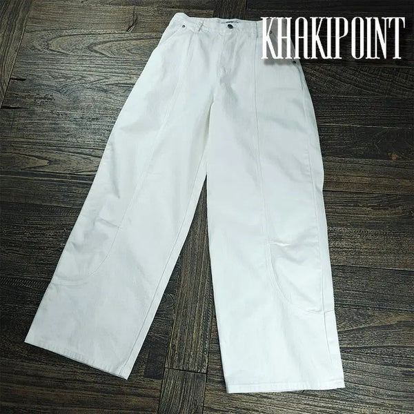 [BUNJANG] KHAKIPOINT Wide Balloon Pants White / 카키포인트 와이드 벌룬 팬츠 화이트 M22643