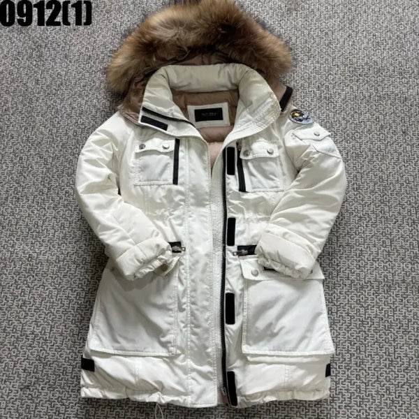 [BUNJANG] Mazza Hooded Fur Duck Down Padding Jumper Size S / Mazza 후드 퍼 덕다운 패딩 점퍼 S