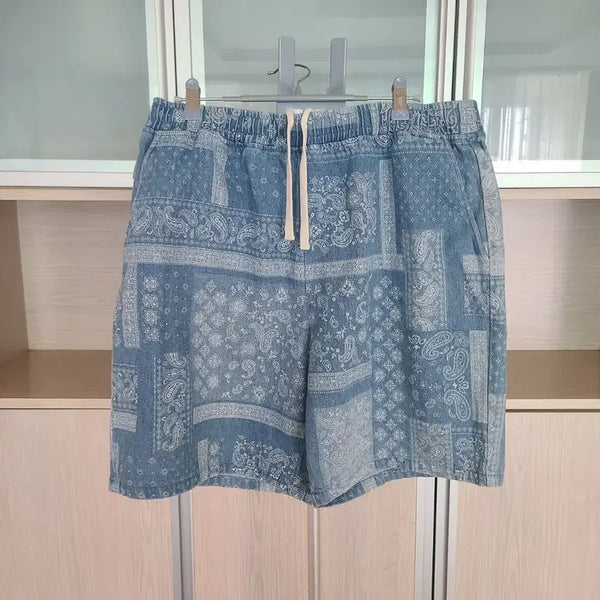 [BUNJANG] 8seconds Paisley Denim Shorts / 에잇세컨즈 데님 쇼트팬츠(페이즐리)