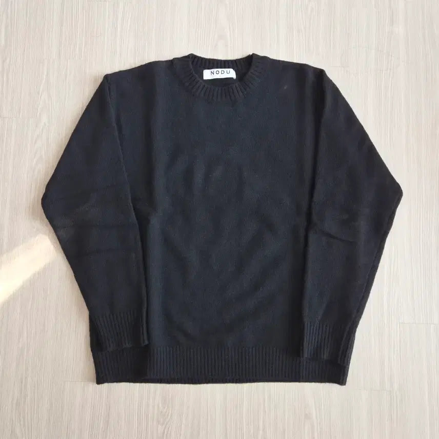 [BUNJANG] Node Basic Round Knit Black / 노드 베이직 라운드 니트 블랙