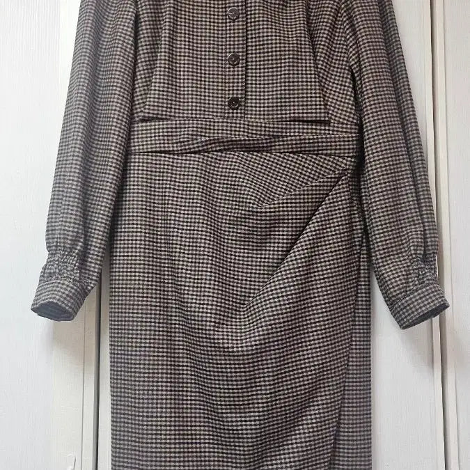 [BUNJANG] Tiren Fall Checkered Dress (M) / 티렌 가을 체크 분위기 원피스(M)