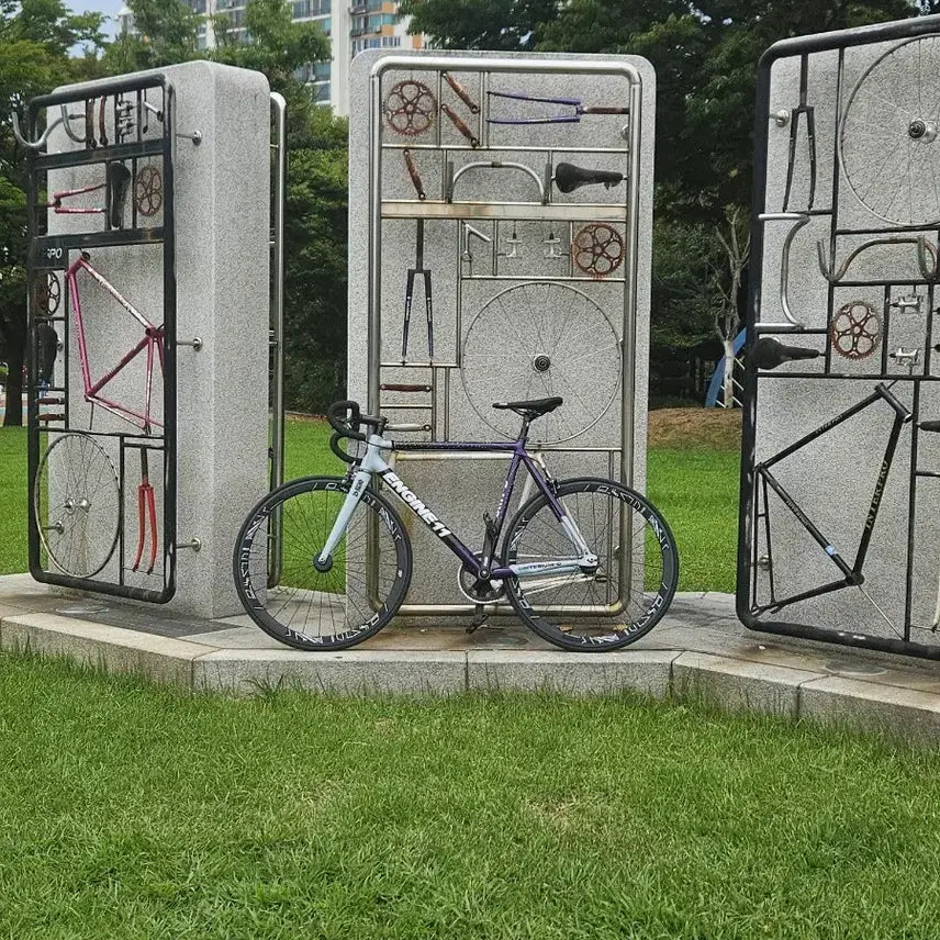 [BUNJANG] Engine11 Eggplant Grey Bicycle (Size L) / 엔진11에그플랜트 그레이 무하자