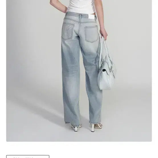 [BUNJANG] Kleesier Clean Deep Raw Straight Jeans Light Blue / 클리시어 클린 딥 로우 스트레이트 진 청바지 라이트블루 kleesier straight jeans