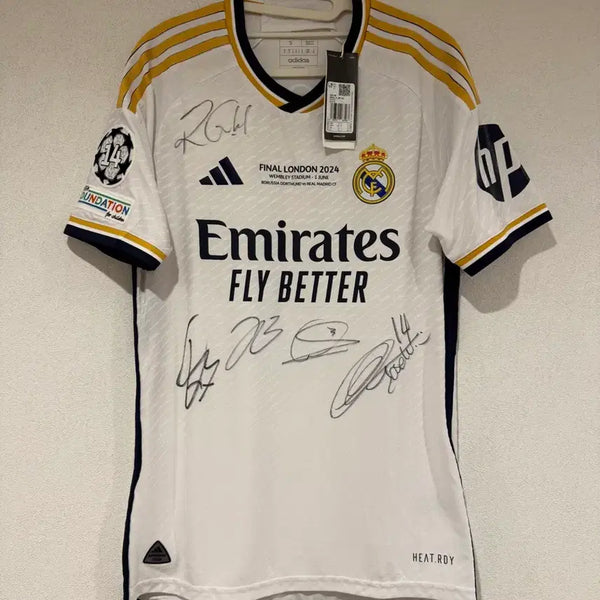 [BUNJANG] Real Madrid 23/24 Authentic Squad Signed Jersey / 23/24 레알마드리드 어센틱 스쿼드 싸인 유니폼