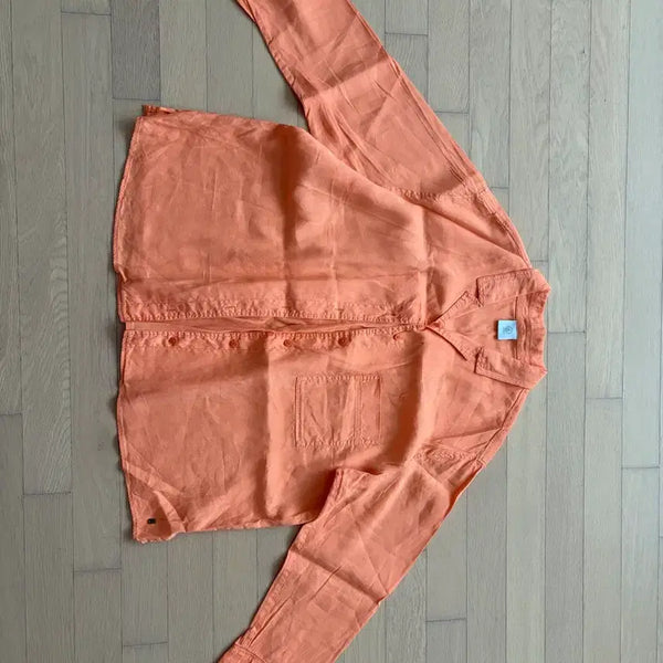 [BUNJANG] Orange Linen Shirt / 오렌지색 린넨 셔츠