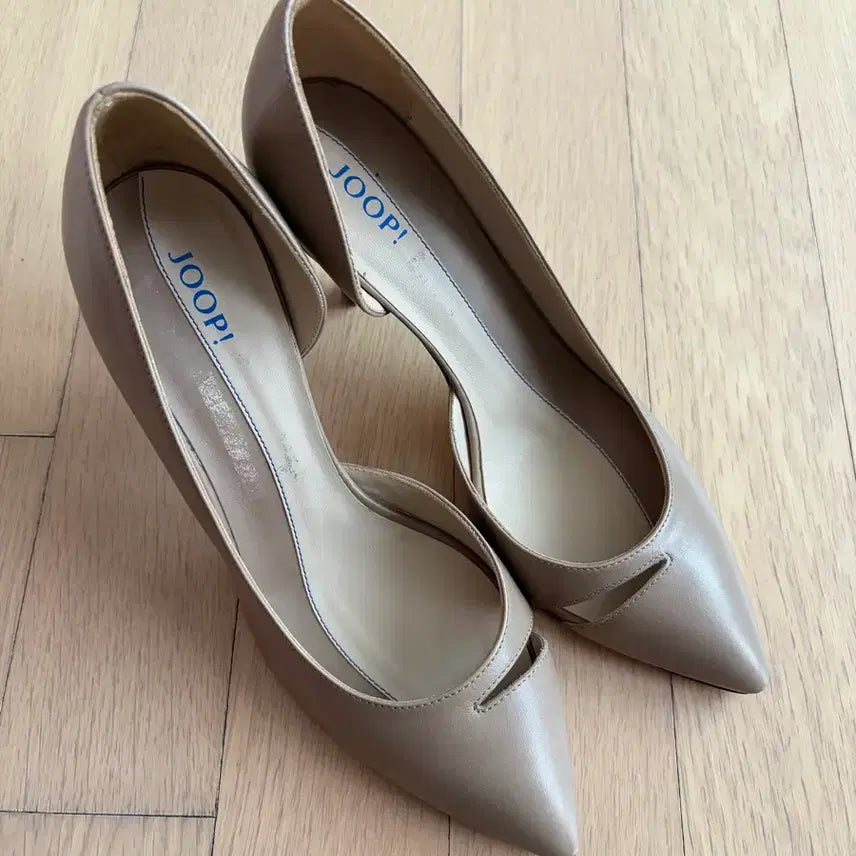 [BUNJANG] Joop! Beige Leather Heels / Joop! 구두 베이지