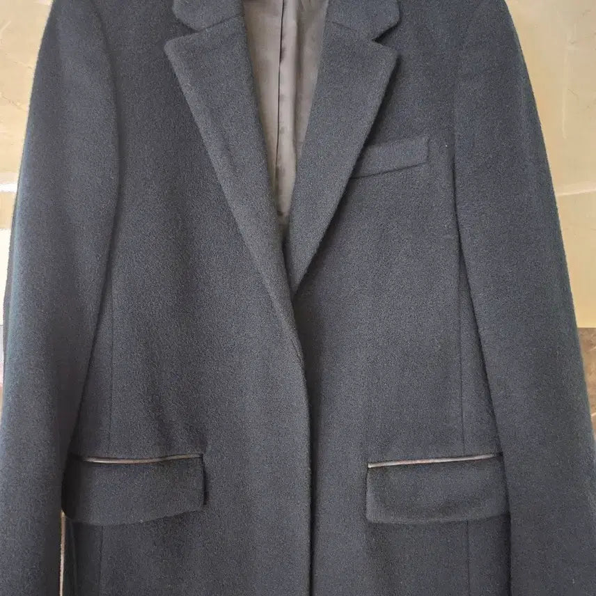 [BUNJANG] Solid Wool Coat Green / 솔리드 울 코트 그린