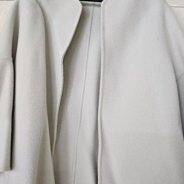 [BUNJANG] Mandarin Collar Coat Light Green / 노카라 코트 연그린