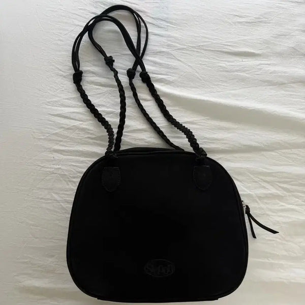 [BUNJANG] Sinoon Cowhide Black Shoulder Bag / 시눈 소가죽 블랙 숄더백