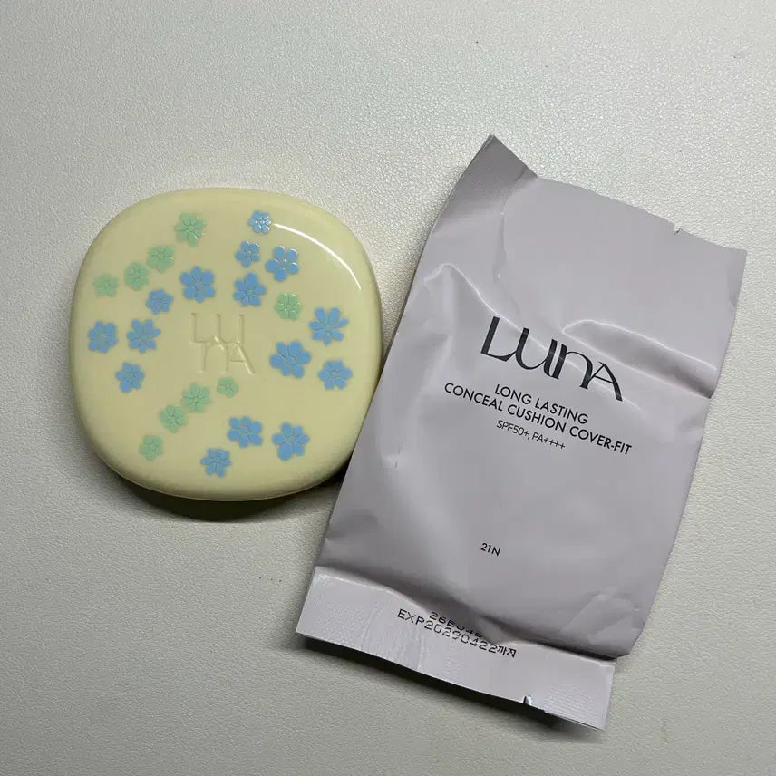 [BUNJANG] Luna Longlasting Conceal Cushion (Original + Refill) 21N / 루나 롱래스팅 컨실 쿠션(본품+리필) 21N