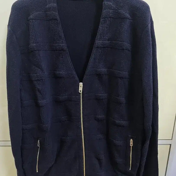 [BUNJANG] SYSTEM Zip-up Cardigan Navy Size 100 / 시스템 집업 가디건 네이비 100
